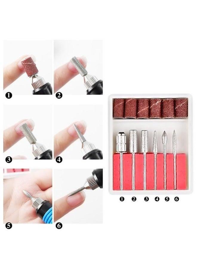 Mini Electric Nail Grinder Portable Special Set with 6 Drill Bits Device  - Image 3