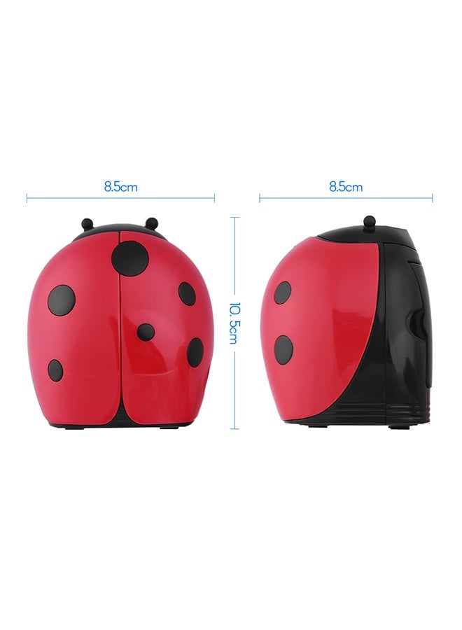 NIBEMINENT Ladybettle Electric Pencil Sharpener Red/Black - Image 3