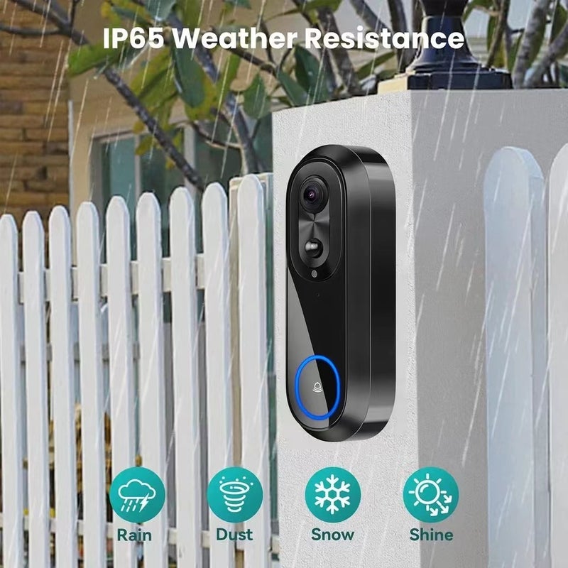 W5 Wireless Smart Voice Intercom Doorbell with Built-in Battery and Body Detection Video Surveillance - Image 4