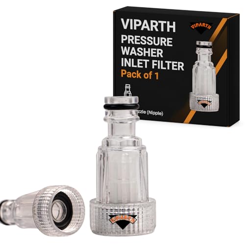VIPARTH Pressure Washer Inlet Filter 3/4" | Inlet Nozzle (Nipple) | Suitable for All Type of Pressure washers | Pack of 1 | Easy Installation | Universal Compatibility - Image 1