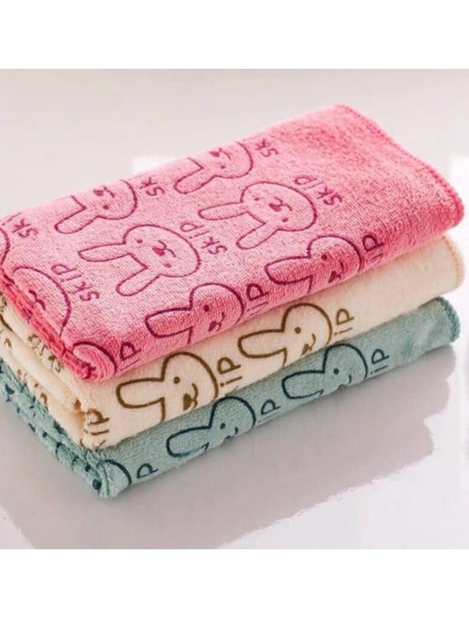 Spaceshoop Microfiber Kitchen Towels, 30 x 30 cm, Random Pattern, Set of 3 (Multicolor) - Image 1