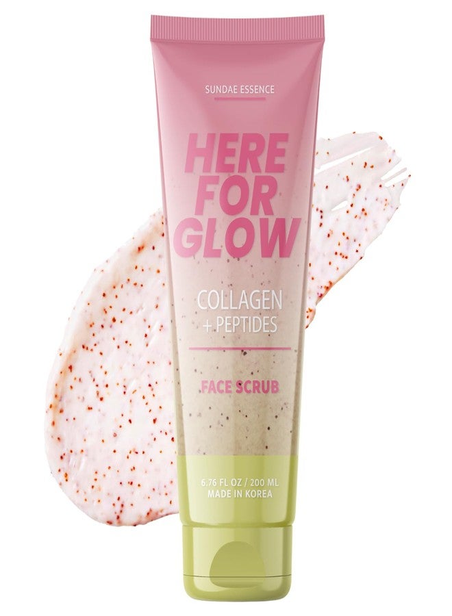 Sunday Essence Collagen Facial Scrub - Dermatologist Tested, Anti-Aging, Hydrates & Improves Firmness, Korean Skin Care, 95% Natural, Clean Beauty, Non - GMO, Cruelty - Free - 1 Pack - Image 1