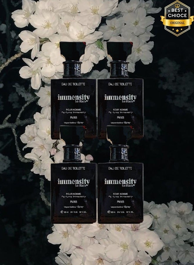 إمنسيتي 4 قطع عطر سو بلاك باريس للرجال 100 مل - Image 1