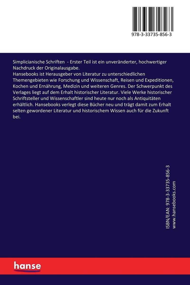 Simplicianische Schriften: Erster Teil - Image 2