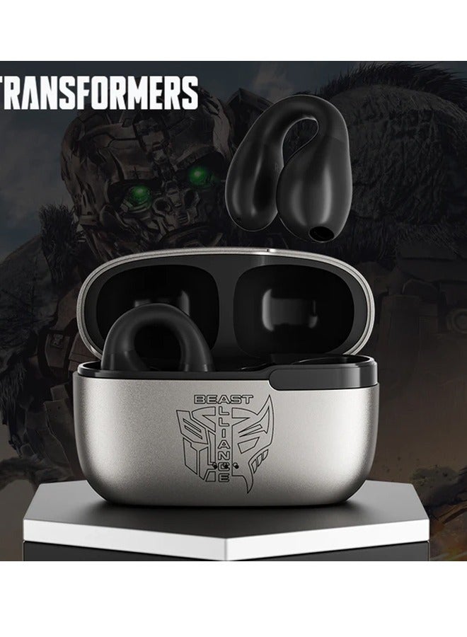 Transformers TF-T05 Wireless Bluetooth Earbuds Gaming Headphones Long Battery Life Headset Low Latency HIFI Stereo Sound with Music Noise Cancellation Calls Grey - Image 1