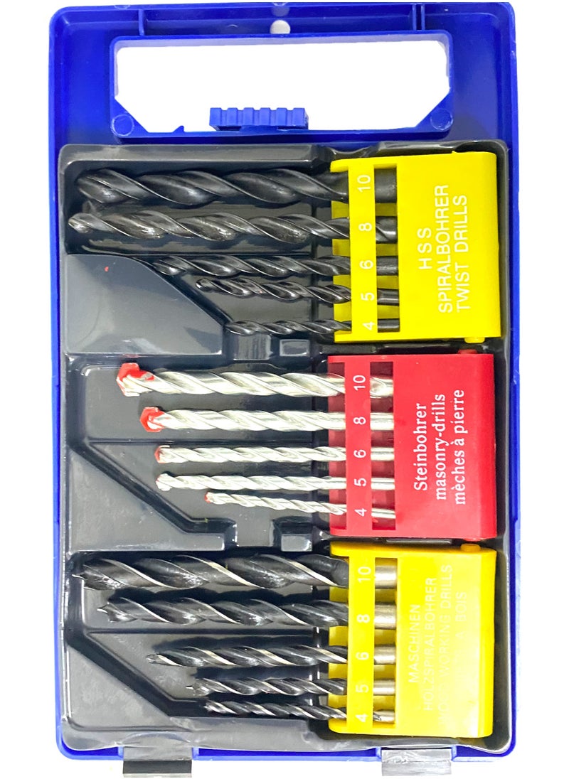 Hammer Drill Orange/Black CD714REK With Multi Size Drill Bit Set 16 Pieces