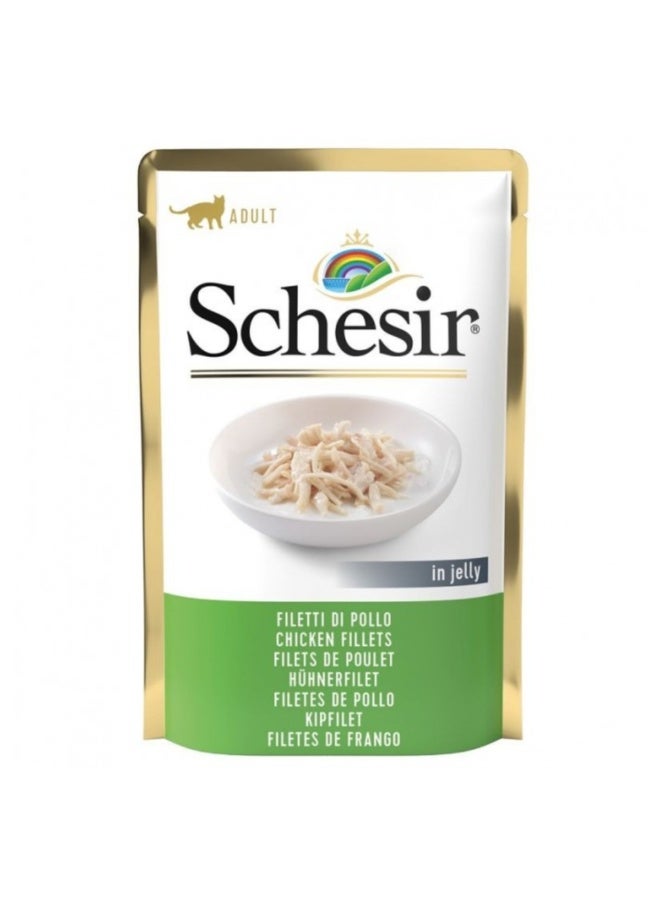 Schesir Cat Pouch Jelly Chicken Fillets 85g