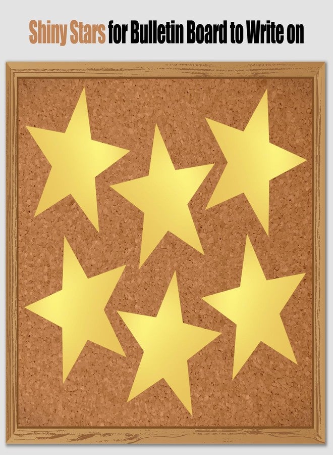 JUNSDUKE 10 Pcs Paper Stars, Gold Star Cutouts, 11 Inches Double Printed Foil Star Confetti for Wedding, Party Decorations (Gold, 10) - Image 5