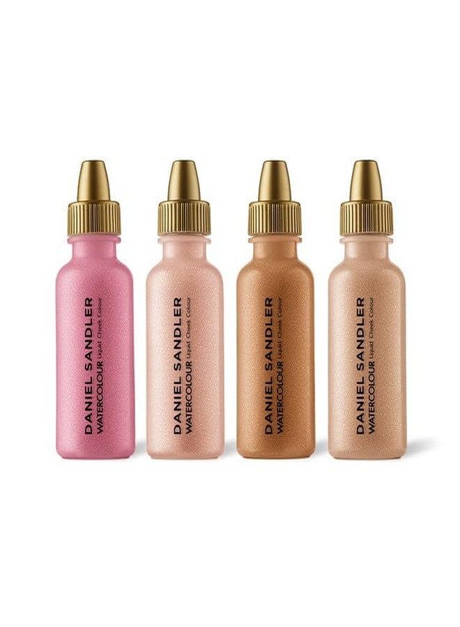 Daniel Sandler WATERCOLOUR LIQUID RIVIERA COLLECTION - Customizable 4-Piece Kit, Lightweight & Water-Resistant, Buildable Shades for Cheeks & Lips- Long-Lasting, Blendable Makeup - Image 1