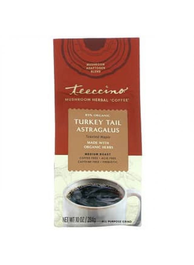teeccino Teeccino Mushroom Herbal Coffee Turkey Tail Astragalus Toasted Maple Medium Roast Caffeine Free 10 oz (284 g)  - Image 3