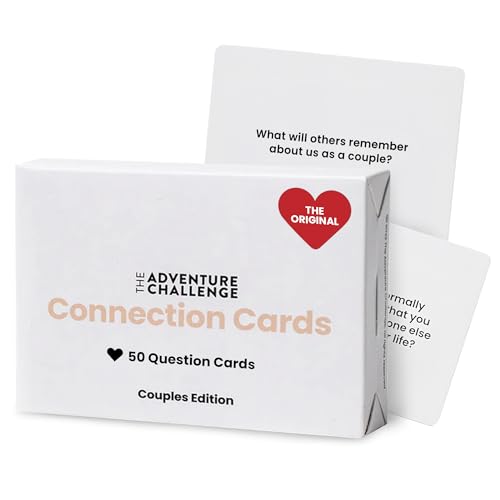 The Adventure Challenge Couples Connection Cards 50 Conversation Starters for Date Night Marriage Counseling or LongDistance Relationships Couples Card Game Relationship Gift - Image 1