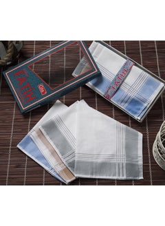Rozet Tekstil Rosette Textile Boxed Fabric Handkerchief 40X40 cm Dozen 12 Pieces 