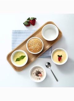 Mash 24 Pieces Ceramic Ramekins 4Oz White Souffle Oven Safe Stoneware Bakeware Porcelain Ramekin Set Serving For Sauces Dipping Onion Soup Lava Cake Flan Creme Brulee Pudding Mini Custard Dishes  - Image 5