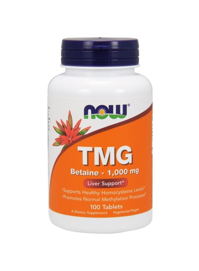 now TMG Betaine Dietary Supplement 1000 mg - 100 Tablets