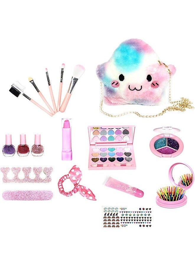 Girl Makeup Toy Bag, Safe And Harm-Free, Washable, With Star Storage Bag - Image 1