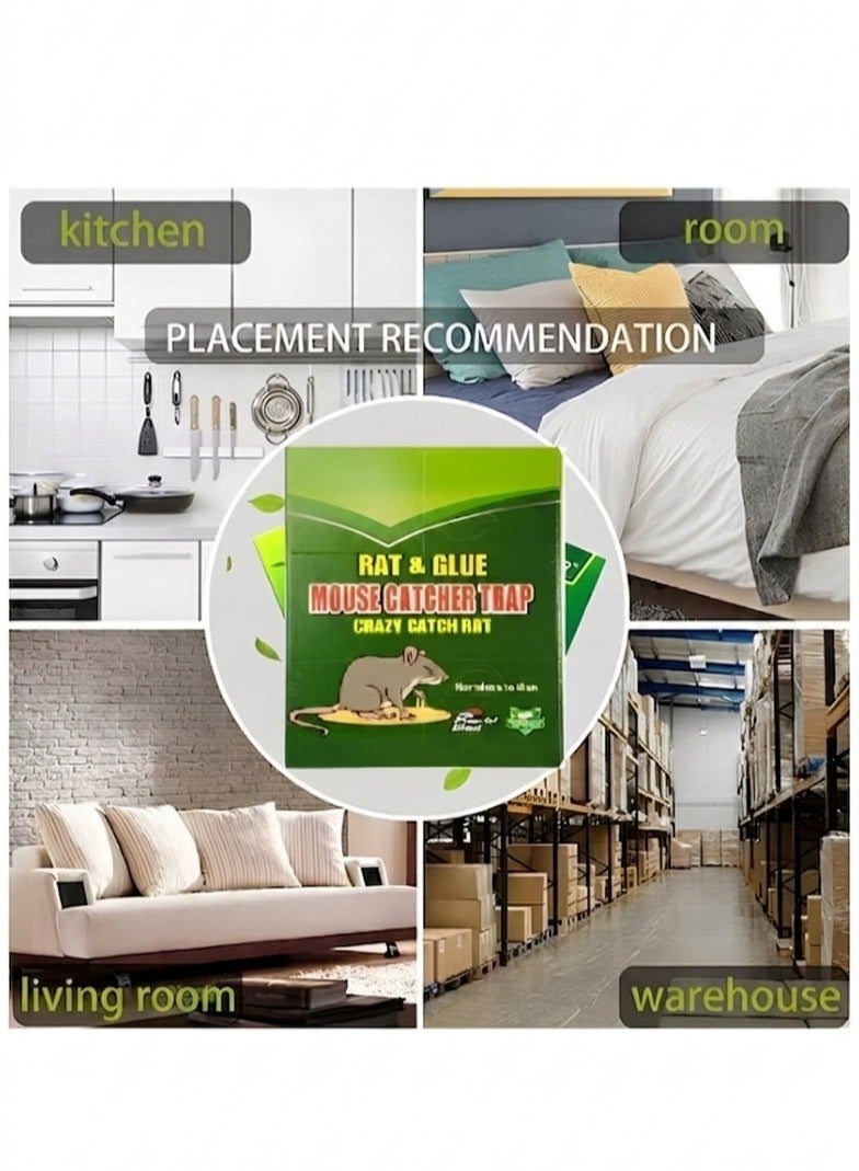 Trendify 2-Piece Mouse & Rat Glue Traps - Super Sticky Adhesive Boards for Indoor/Outdoor Pest Control - Professional Strength Traps for Rats, Mice, Cockroaches, Spiders & Insects (Non-Toxic) - Image 5
