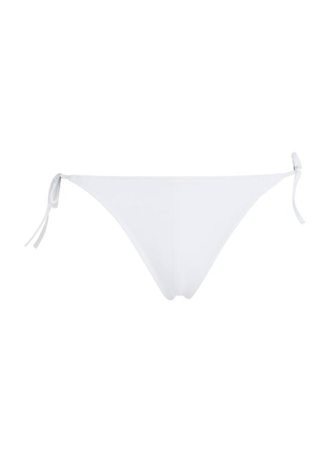 Women's Bikini Bottom - String Side - Swimwear - Polyamide , White