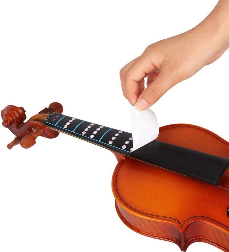 PERLMAN Violin Finger Guide 4/4 Full Size Violin Fingerboard Sticker Fret Position Indicator, Fiddle Fingerboard Intonation Chart Stickers Fingering Label - Image 3