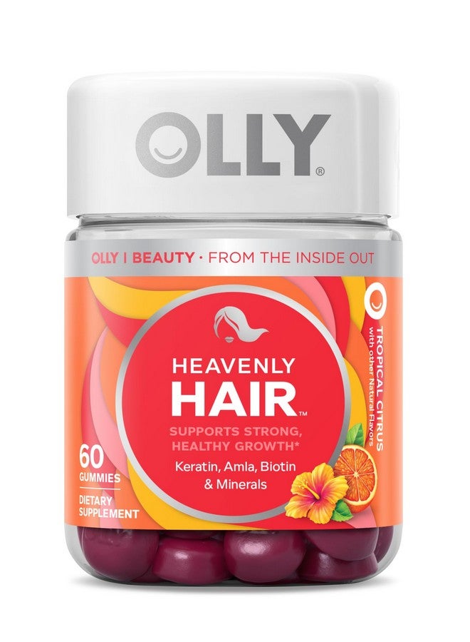 علكة الشعر Heavenly Hair Gummy من OLLY، تدعم صحة الشعر، تحتوي على الكيراتين والبيوتين والأملا، مكمل غذائي قابل للمضغ، إمداد لمدة 30 يومًا - 60 قطعة - Image 1
