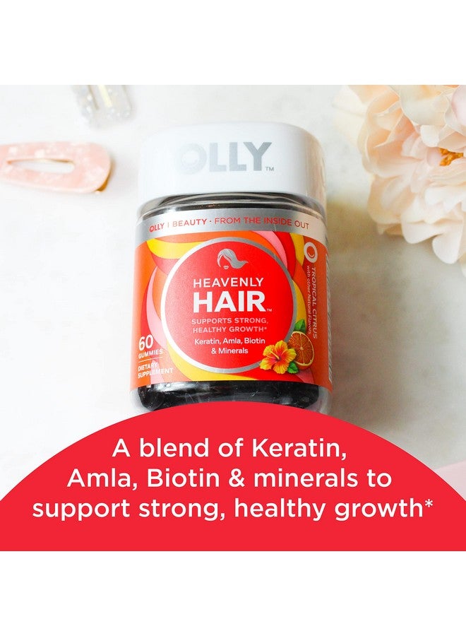 علكة الشعر Heavenly Hair Gummy من OLLY، تدعم صحة الشعر، تحتوي على الكيراتين والبيوتين والأملا، مكمل غذائي قابل للمضغ، إمداد لمدة 30 يومًا - 60 قطعة - Image 2