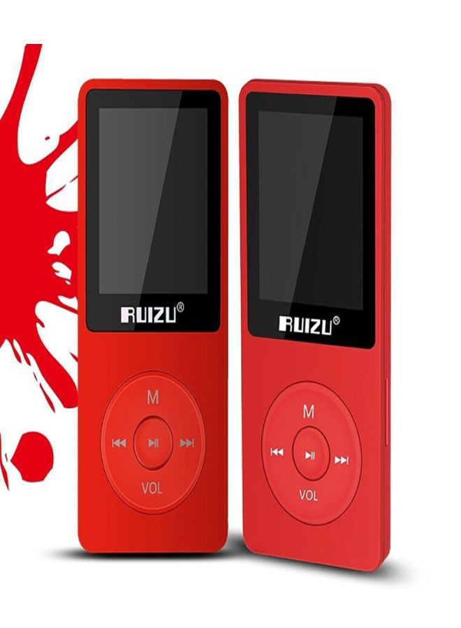 رويزو [النسخة الإنجليزية] مشغل MP3 رياضي RUIZU/Ruizu X02 بشاشة شريطية بدون فقدان، ووكمان إنجليزي أسود 8 جيجابايت - Image 2