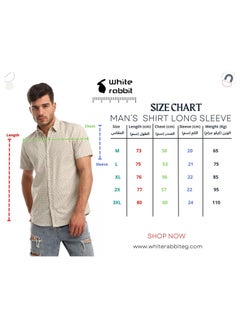 WHITE RABBIT Palm Pattern Short Sleeves Shirt - Navy Blue & White  - Image 5