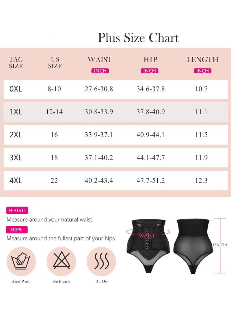 KASTWAVE KASTWAVE Shapewear Thong, Plus Size Tummy Shaper Panties with High Waisted, Butt Lifter Waist Trainer,  Seamless Slimmer Panty for Women for weddings, parties, proms, and everyday wear - Image 5