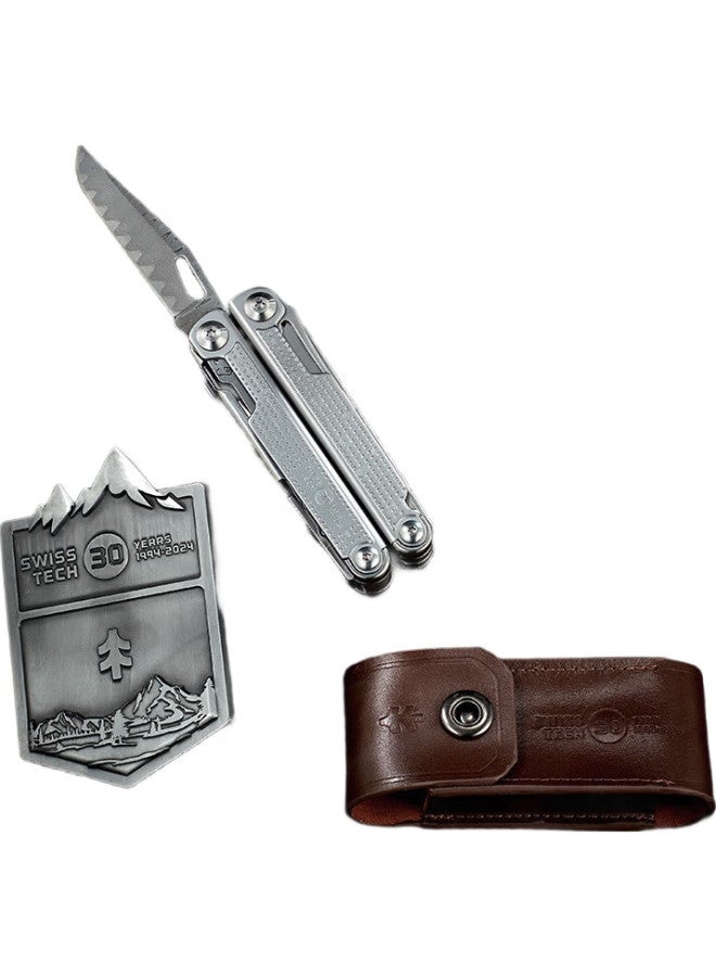 Sheffield Swiss Tech Outdoor Tool Pliers Damascus Multi-Function Folding Knife Emergency Rescue 30Th Anniversary Limited Edition - Image 2