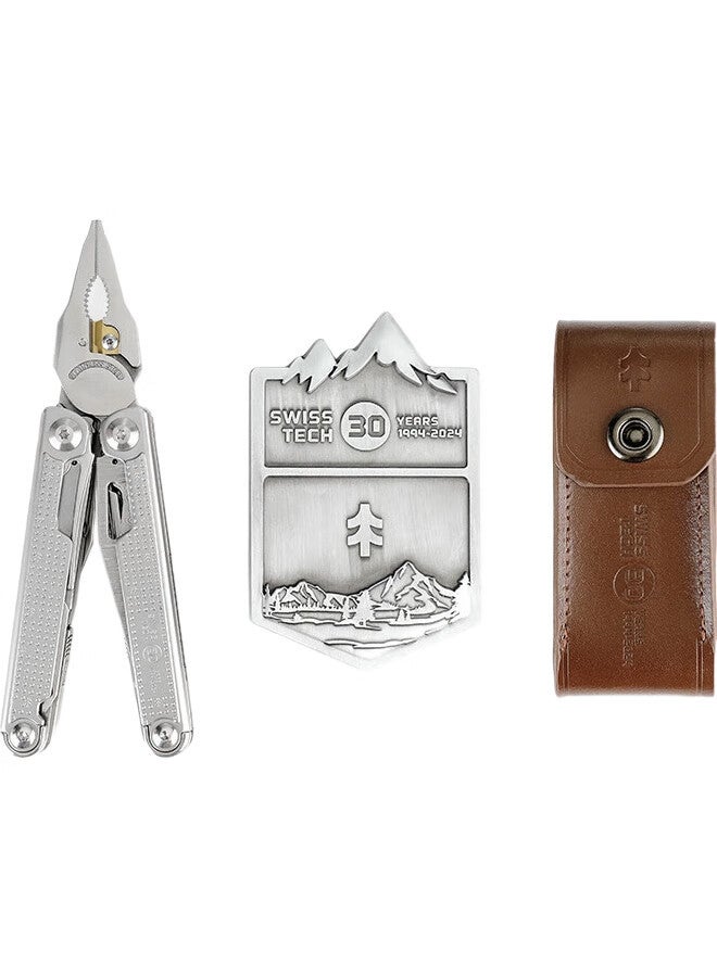 Sheffield Swiss Tech Outdoor Tool Pliers Damascus Multi-Function Folding Knife Emergency Rescue 30Th Anniversary Limited Edition - Image 1