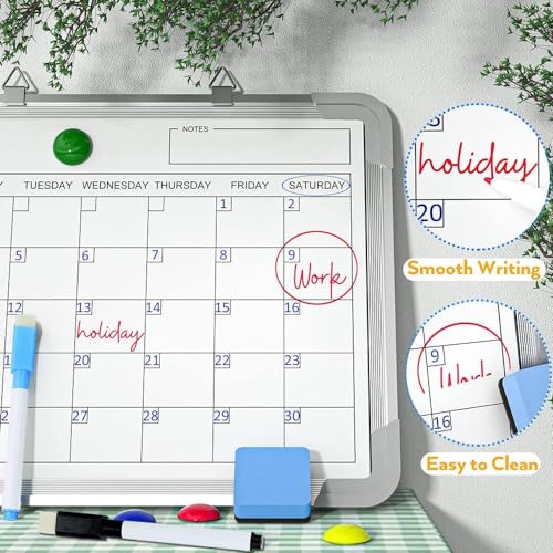 ECLET Alloy Steel, Aluminium Non Magnetic 1 X1 feet Double Sided White Board and Chalk Board Front Side whiteboard Marker Surface and Back Side Chalkboard Surface (1x1 feet, Pack of 1 Item) C (1 x 1) - Image 4