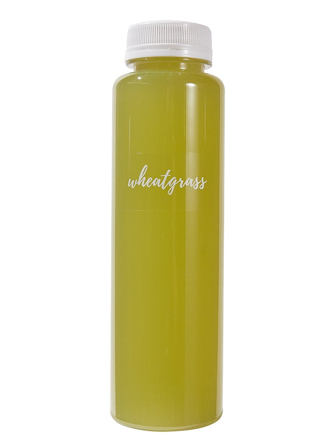Restaurantware Restaurantware-Label Tek 1.9 x 1 Inch Wheatgrass Juice Labels, 100 Water-Resistant Labels For Bottles - Self-Adhesive, Clear With White Font, Plastic Bottle Stickers, For Drink Pouches,  - Image 1