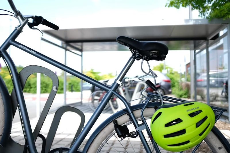 DECATHLON Cycle Lock - Cable 100 with Key - Grey - Image 3