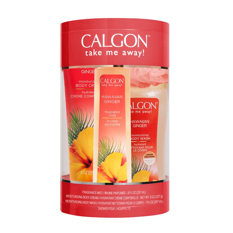 Calgon Hawaiian Ginger Body Care 4-Piece Gift Set Box - Image 1