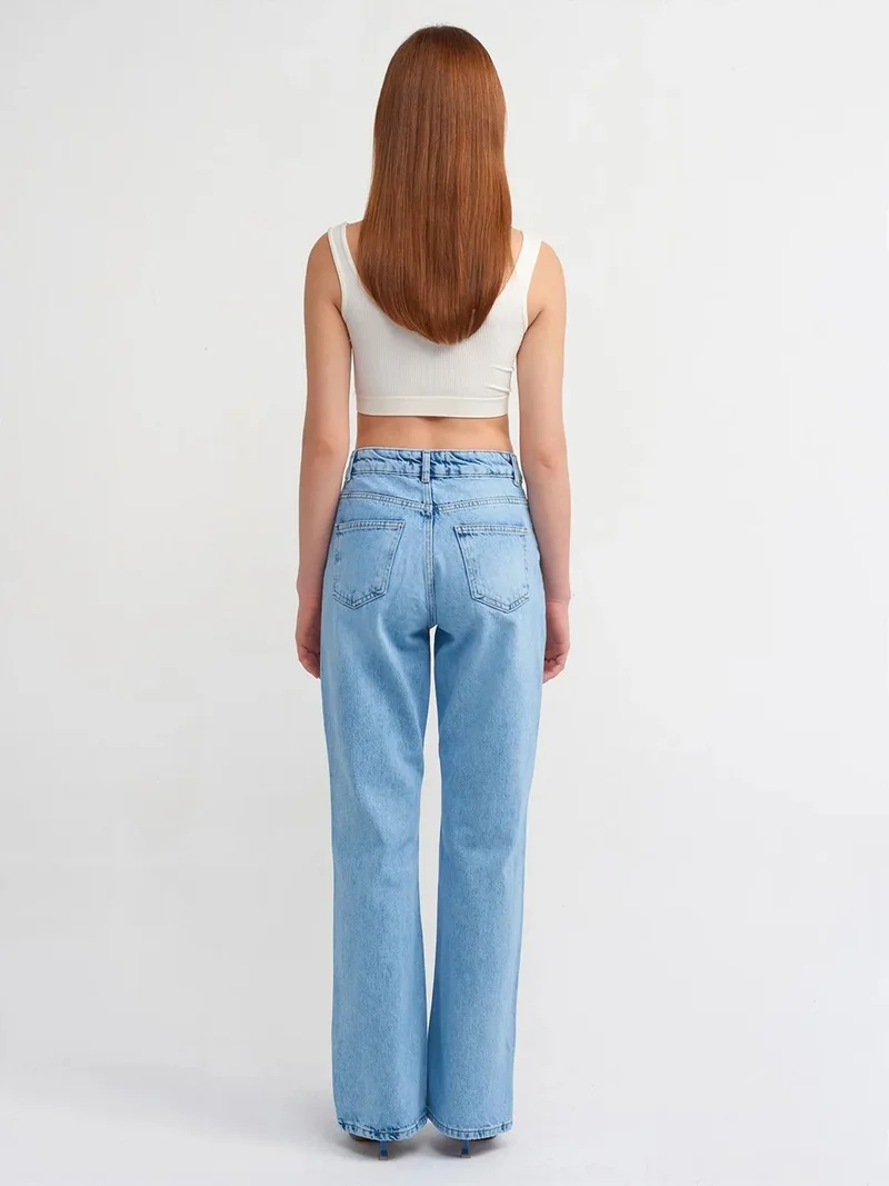 Dilvin Dilvin Low-Waist Flare Jeans