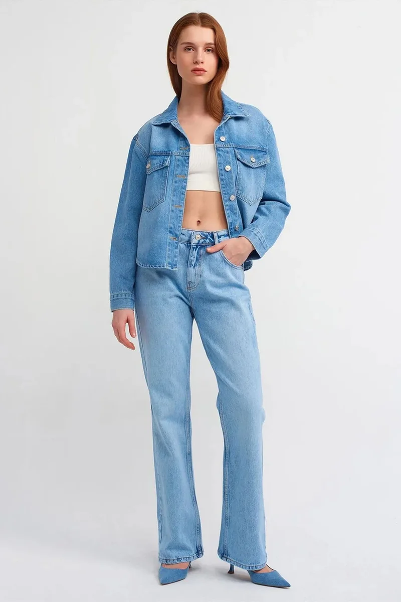 DILVIN Low-Waist Flare Jeans