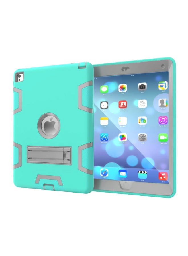 NIBEMINENT Defender Case Cover With Kickstand For Apple iPad 9.7-Inch Grey/Green 