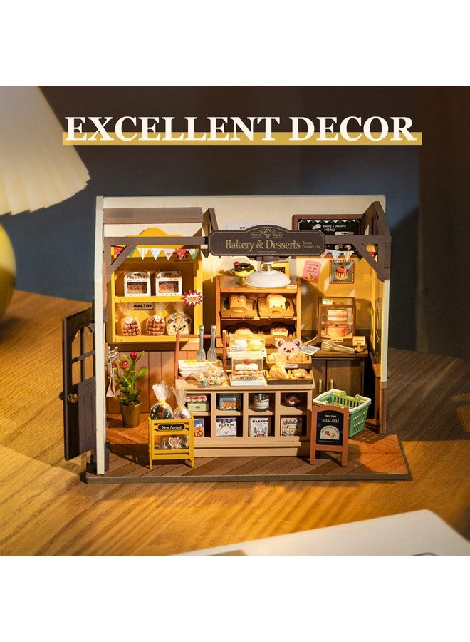 Robotime ROBOTIME Miniature House Kit DIY Mini Dollhouse with Accessories Tiny Store Making Kit with LED Light Hobby Birthday Gifts for Kids & Adults - Image 5