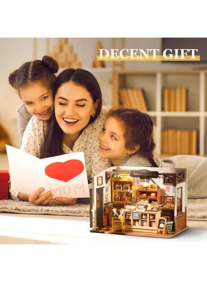 Robotime ROBOTIME Miniature House Kit DIY Mini Dollhouse with Accessories Tiny Store Making Kit with LED Light Hobby Birthday Gifts for Kids & Adults - Image 4