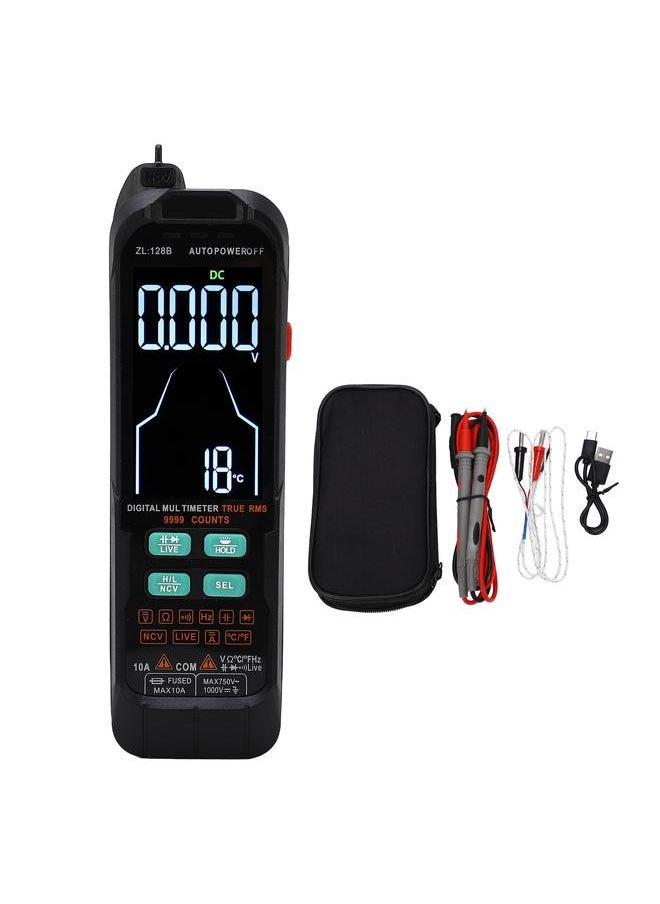 Thoraya Digital Multimeter Portable Large Backlit Screen 1000mAh Current Voltage Meter 0‑1000V  - Image 1
