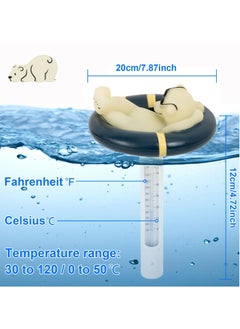 Pool Thermometer Floating Easy Read, Leisurely Polar Bear Water Thermometer for Ice Bath with String, for Outdoor, Indoor Swimming Pools, Spas, Hot Tubs & Aquariums - pzsku/ZF8016D804BE8684F53E8Z/45/_/1717033626/79b861d2-59f4-441d-9936-00c60505a1fe