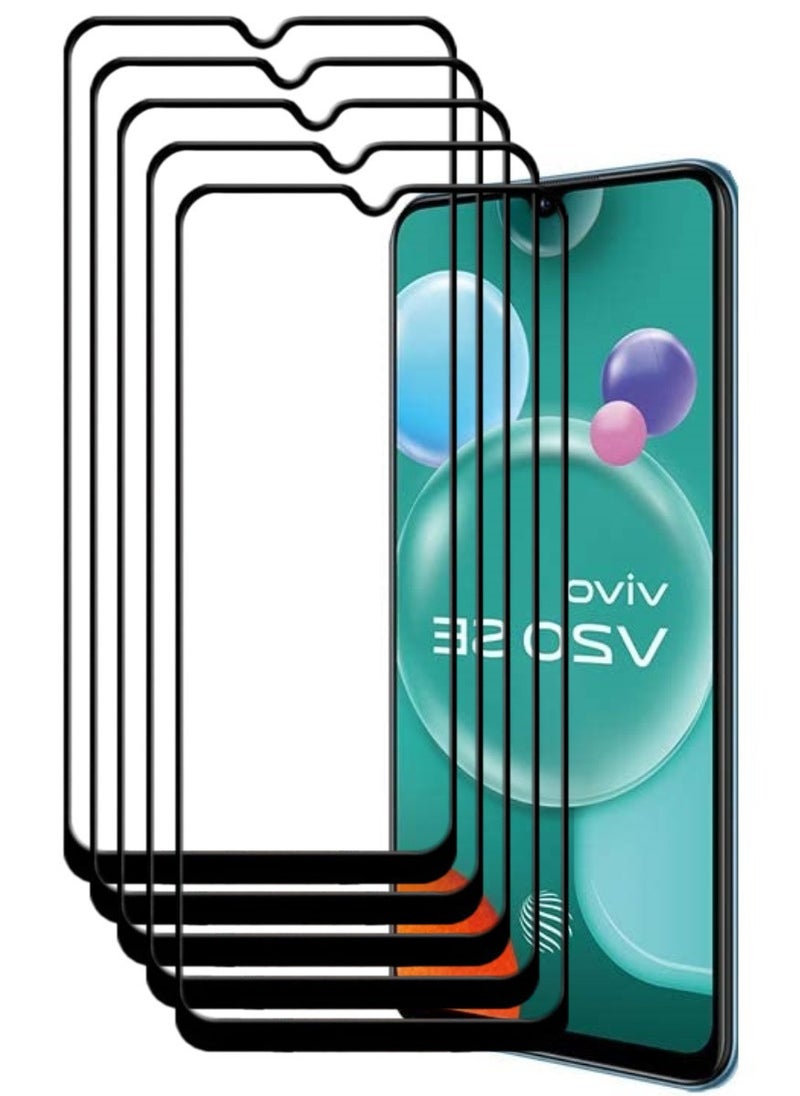 ACLIX 5 Pieces Antistatic ESD Dustproof Premium Quality High Definition Tempered Glass Screen Protector Designed For vivo V20 SE - Image 1