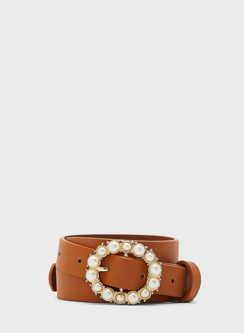 ELLA Pearl Buckle Belt