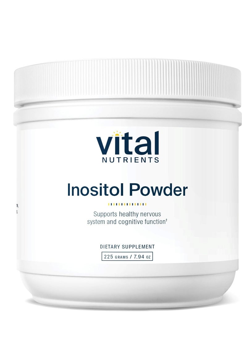 Vital Nutrients Inositol Powder - Healthy Neurotransmitter Metabolism Support - Vegetarian - 225 Grams - Image 1