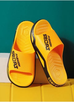 ZCM-HAPPY Unisex Shower Slippers Men Women Non-Slip Flat Sandals Suitable for Outdoor or Indoor or Bathroom Use  - Image 1