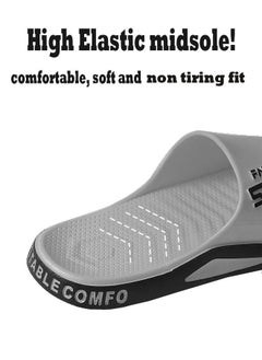 ZCM-HAPPY Unisex Shower Slippers Men Women Non-Slip Flat Sandals Suitable for Outdoor or Indoor or Bathroom Use  - Image 3