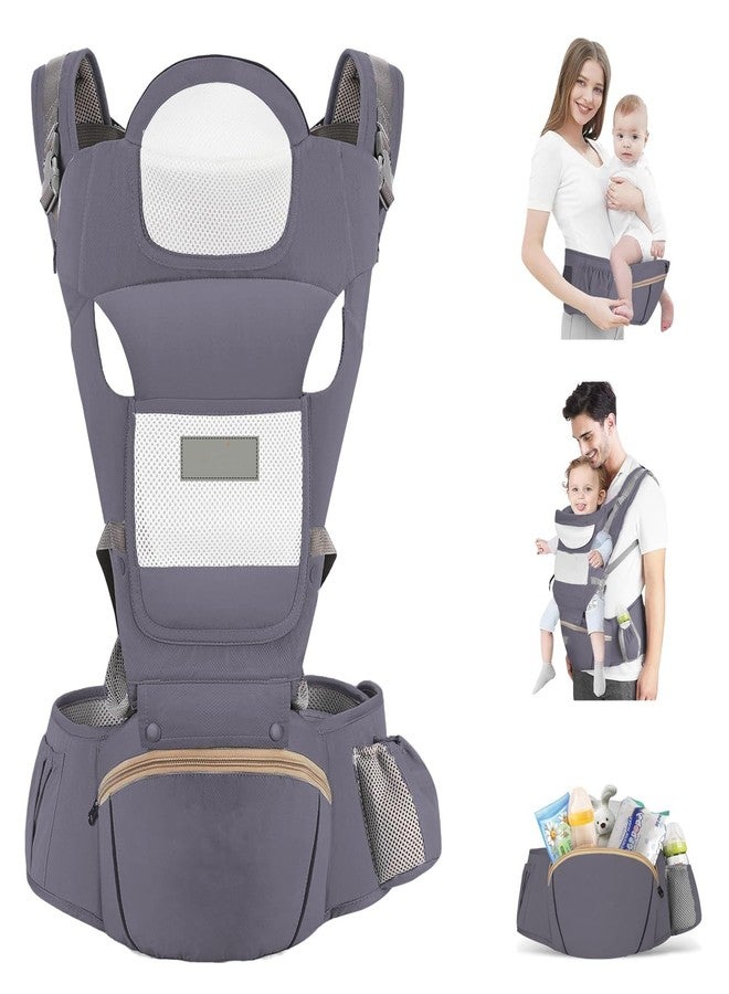Deoxys Baby Carrier Newborns to Toddlers, Ergonomic Baby Toddler Carrier Slings Wraps with Head Support, Easy to Wear,Infant Carrier Baby Gift,Travel and Hiking Friendly, for Babies 7 to 44 lbs - Image 1