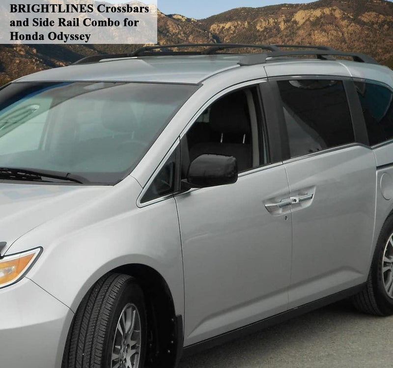 BRIGHTLINES Roof Side Rails & Crossbars Combo for 2011-2017 Honda Odyssey - Image 2