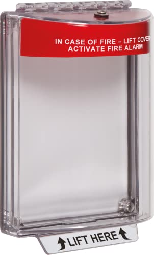 STI Safety Technology International, Inc. STI-13010FR Universal Stopper®, Flush Mount and Fire label, Indoor/Outdoor Protective Polycarbonate Cover for Pull Stations or Call Points, Red - Image 5