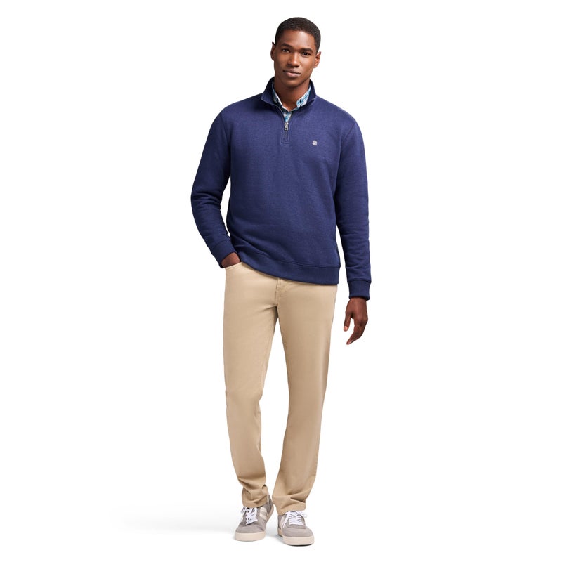 IZOD Men's Advantage Performance Quarter Zip Fleece Pullover Sweatshirt, Blue Navy Blazer, XX-Large - Image 3