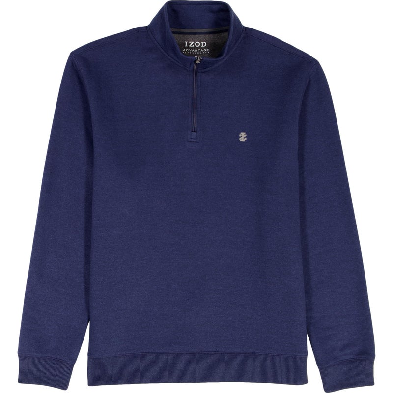 IZOD Men's Advantage Performance Quarter Zip Fleece Pullover Sweatshirt, Blue Navy Blazer, XX-Large - Image 4